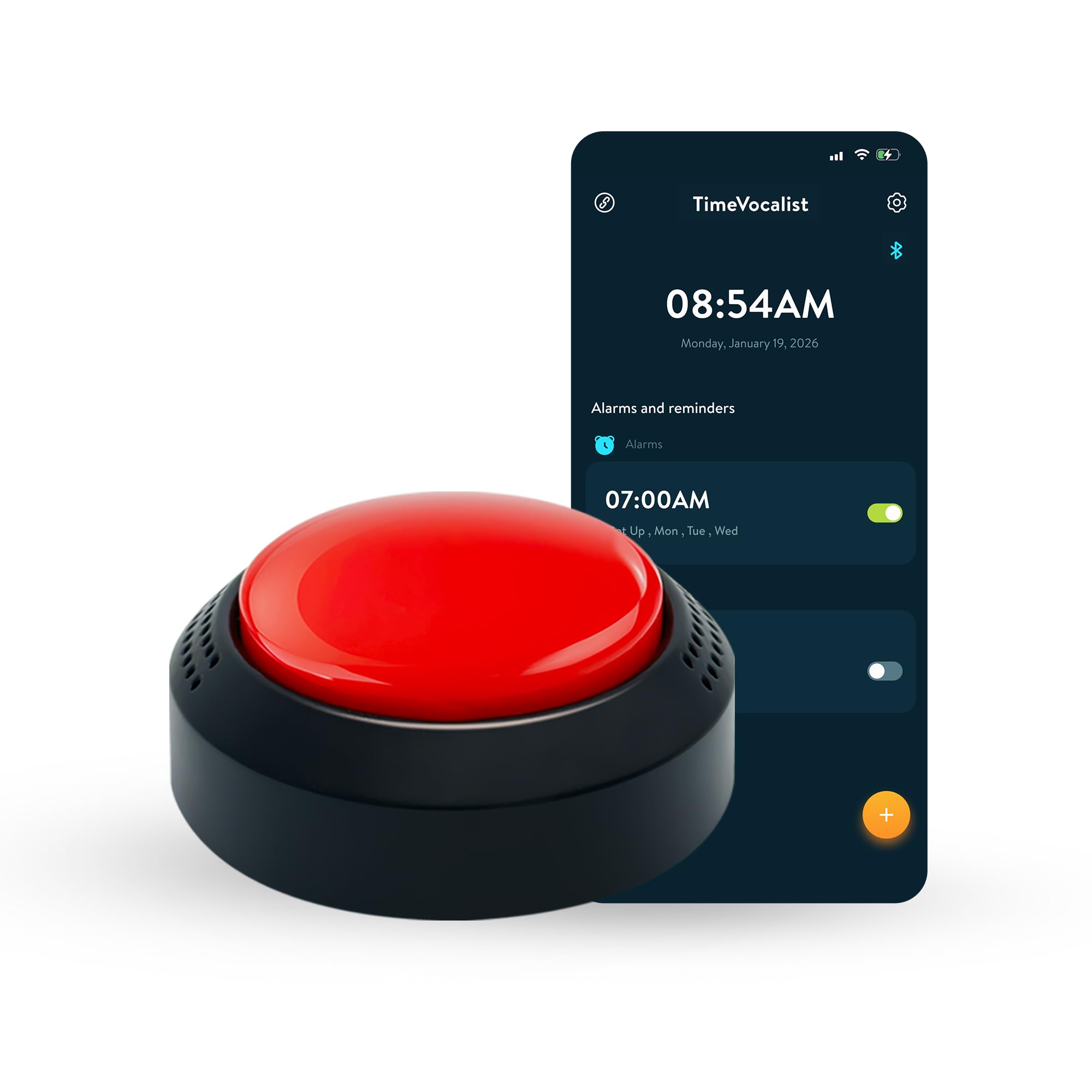 Large Talking Alarm Clock with Button for The Visually Impaired